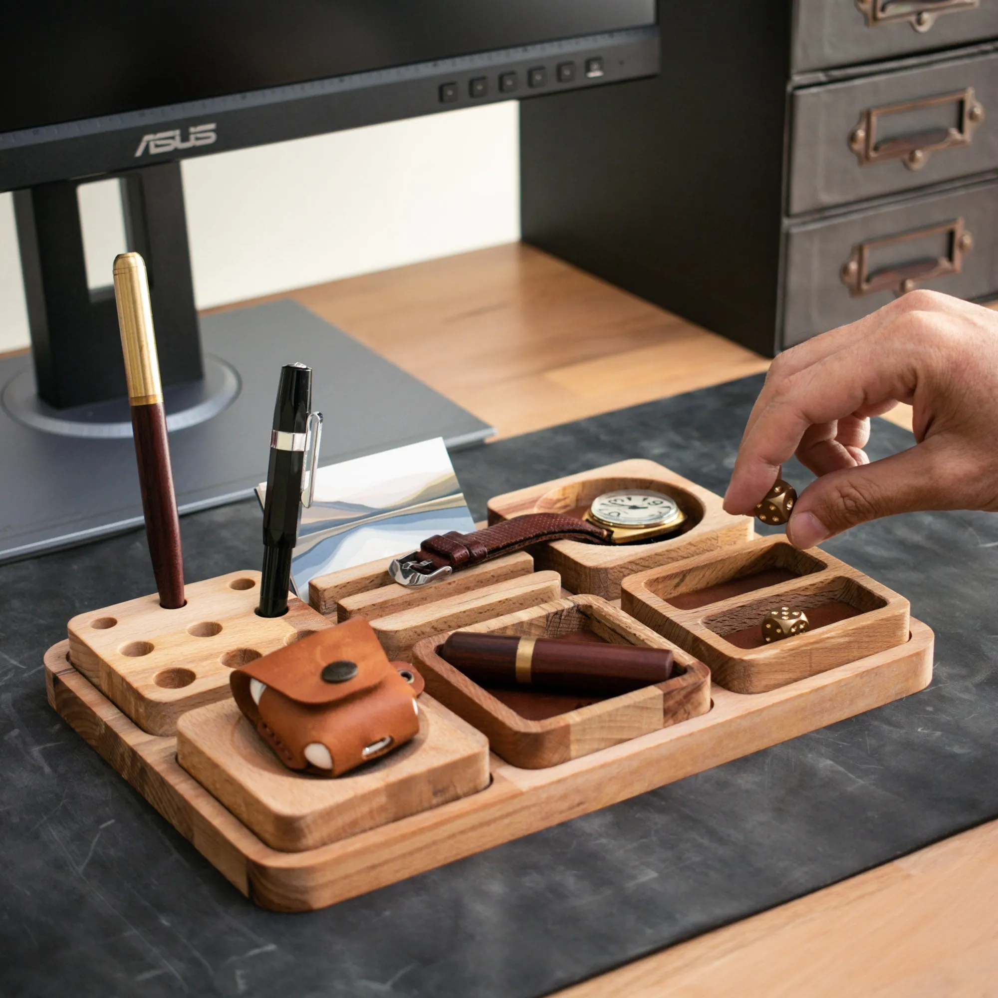 Wood Desk Organizer - Alabanda